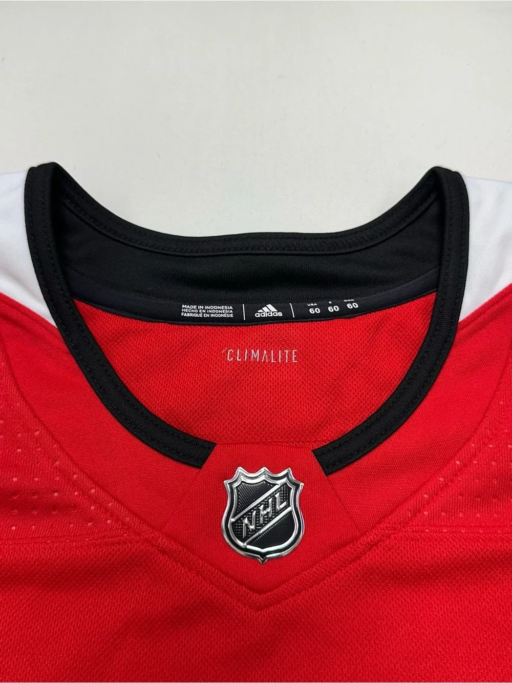 ADIDAS Chicago Blackhawks Authentic PRIMEGREEN HOME Red Jersey Mens Size 60